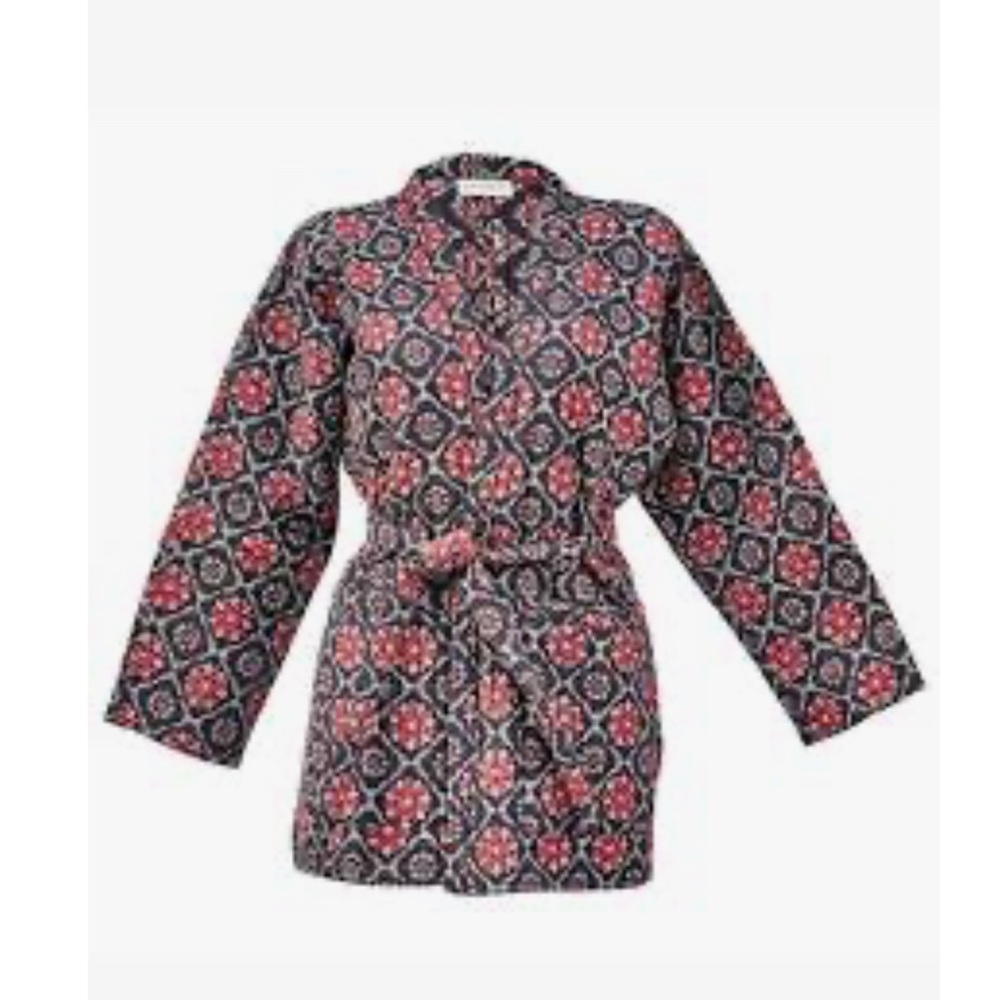 Floral Patterned Women's Robe